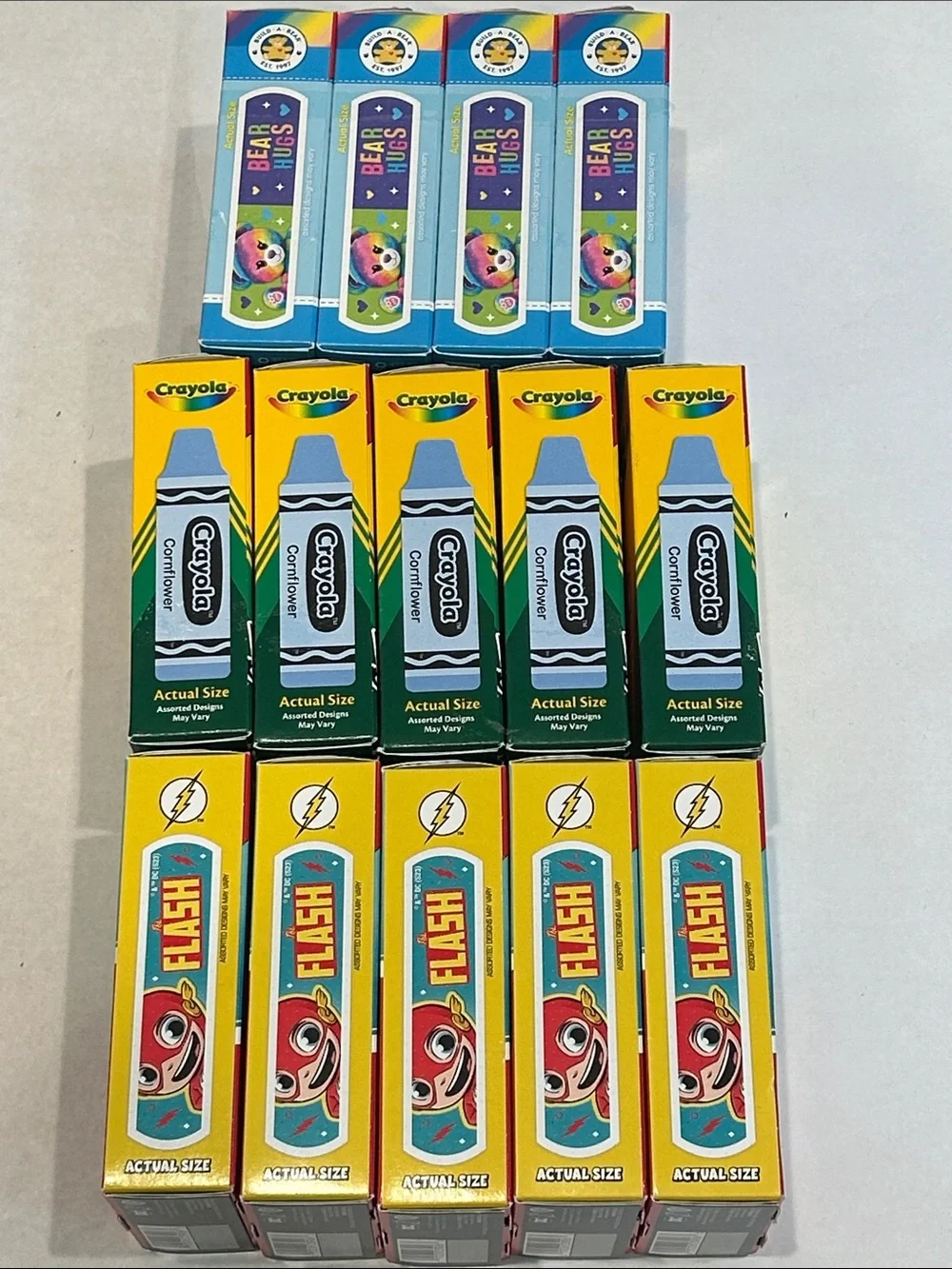 Crayola Flash Build a Bear 14 boxes of 196 kids band aids back to school new